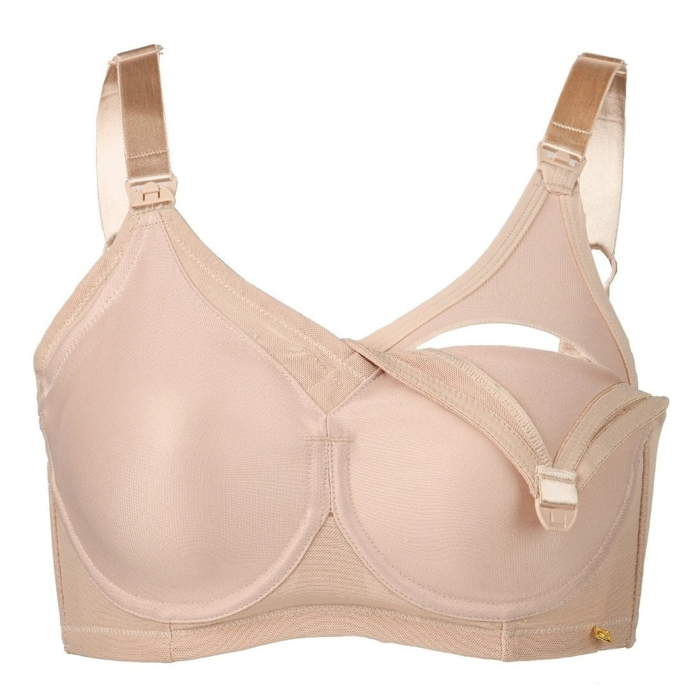 NWT! Kayelarkey Abergele Maternity Nursing Bra 34DDD Beige/Nude (read)